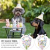 2 Pack Easter Dog Bandanas, Happy Easter Bunny and Egg