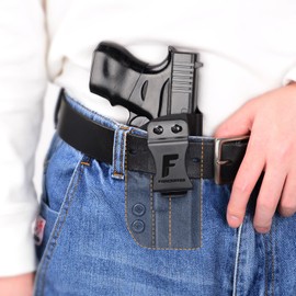 Boosteady Pistol Holster with IWB KYDEX for Glock 19, 19X, 17, 26, 32, 44, 45 Gen (1-5) Pistol Right Pull Inward Concealed Supports All Similar Handguns, Adjustable Tilt and Tension