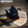 Luxshiny Tea Box Organizer Storage Box - Wooden Tea Bag