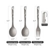 Thous Winds Titanium Fork, Ultralight Camping Fork, Portable Reusable Flatware
