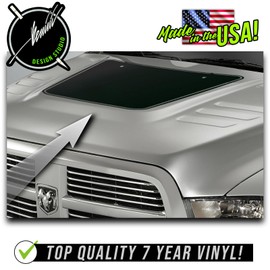 BENINI DESIGN STUDIO Hood Blackout Racing Stripe Vinyl Graphics Kit Decal Sticker Compatible with Dodge Ram HD 2500 3500 2010 2011 2012 2013 2014 2015 2016 (Gloss Black)