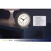 TFA Dostmann Analogue Alarm Clock 60.1029.02 with Sweep Movement Subtle