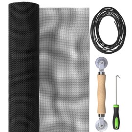 Flux Phenom Window Screen Mesh Roll – 60” x 96” Fiberglass Screen for Windows, Doors, Patio & Porch – Replacement Mesh for Bug & Mosquito Protection