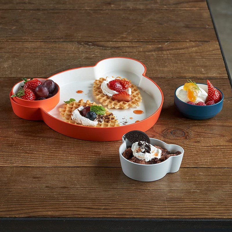 Tak JTN-0123-OR Kids Dish Bowl, Orange, Standard SS