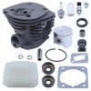 For Husqvarna Nikasil Plated Cylinder Piston Air Filter Kit For