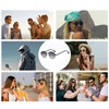 YAMEIZE Metal Small Round Irregular Rimless - Sunglasses for Women