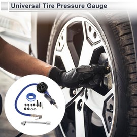 RATCHROLL 1Set Universal Tire Pressure Gauge 0-100PSI 2.56Inch Digital Pressure Gauge Tyre Air PSI Meter for Motorcycle SUV Truck