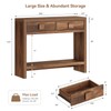 ONBRILL Console Table with Drawers, 40 Inch Narrow Entryway Table