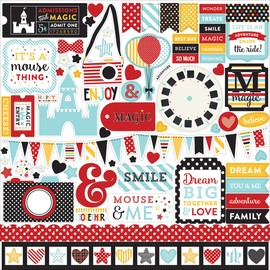Echo Park Paper MA109014 Craft Consortium Magical Adventure Cardstock Stickers 12"x12"