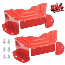 2 Pack 783-06424A-0638 Deck Spindle Pulley Belt Guard Cover for MTD Troy-Bilt Craftsman 42" 46" Riding Lawn Mowers Parts Replaces 783-06424A Includes Mounting Bolts
