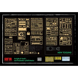 Rye Field Models RFMRM5043 1:35 Panzerkampfwagen IV Ausf.J Sd.Kfz.161/2 Last Production with Full Interior & Clear Parts & Workable Track Links [Model Building KIT]