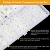 Sutemribor 640-Piece 8-Size White Nylon Washers Assortment Kit - Metric
