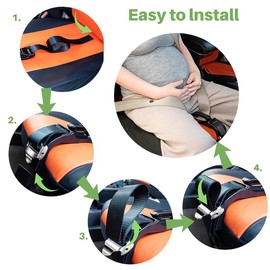 Pregnancy Bump Strap-Seat Adjuster for Mother-Protect Belly-Prevent Compression of Abdomen