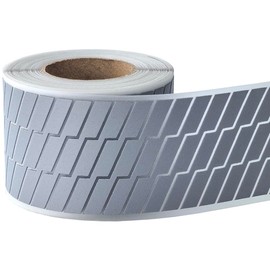 NOZUONO High Visibility Silver Reflective Heat Transfer Vinyl Iron On Tape for Clothing Striped-2# (2 Inch x 10 Yard)