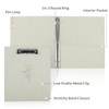 SKYDUE Clipboard Binder with Dividers,1 Inch 3 Ring Binder with
