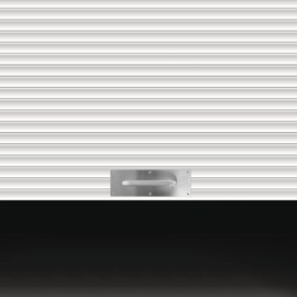 Housoutil Fire Door Handle Pull Push Plate Sliding Closet Door Hardware Stainless Steel