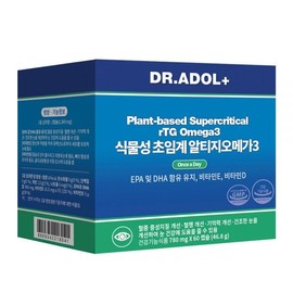 Dr. Adol Vegetable Supercritical Altige Omega 3 60 Capsules (30 Days) / 닥터아돌 식물성 초임계 알티지 오메가3 60캡슐 (30일분)