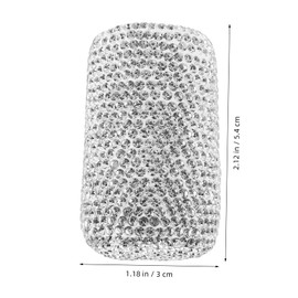 Alipis Rhinestones Car Bling Accessories for Women Lipstick Holder Car Necessities for Women Plastic Car Must Haves Polymer Clay White