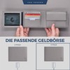 VON HEESEN Men's Leather Wallet with RFID Protection - Genuine
