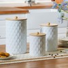 HOME PALETTE Kitchen Canister Set of 3 Tea Coffee Sugar