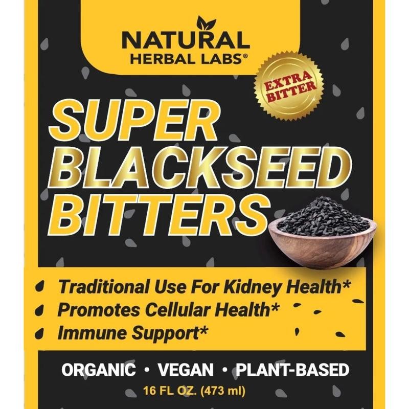 SUPER BLACK-SEED BITTER- Aids in Digestive health,Immune support, Brain function,