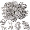 SUNNYCLUE 1 BOX 48Pcs 6 Stlyes Wolves Charms Wolf Charm