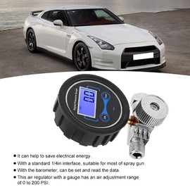 Digital Pressure Gauge Pneumatic Air Regulator Control Valve Digital Pressure Gauge Regulating 1/4in for Spray Gun