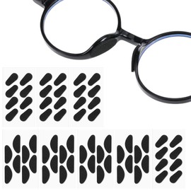 Piriuuo 64 Pcs/ 32 Pairs Foam Glasses Nose Pads, Anti Slip & Adhesive Nosepads for Glasses Soft Nose Cushions for Eyeglasses Sunglasses (Black)