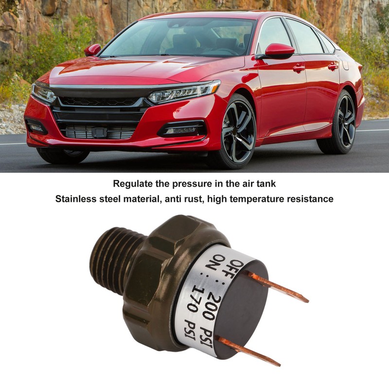 Air Compressor Pressure Control Switch Valve Stainless Steel Car Replacement