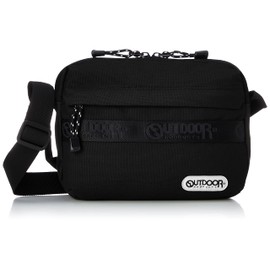 Outdoor Products Classic Shoulder Bag, Mini Shoulder, Middle Shoulder, Logo Tape, Nylon, Crossbody, Black