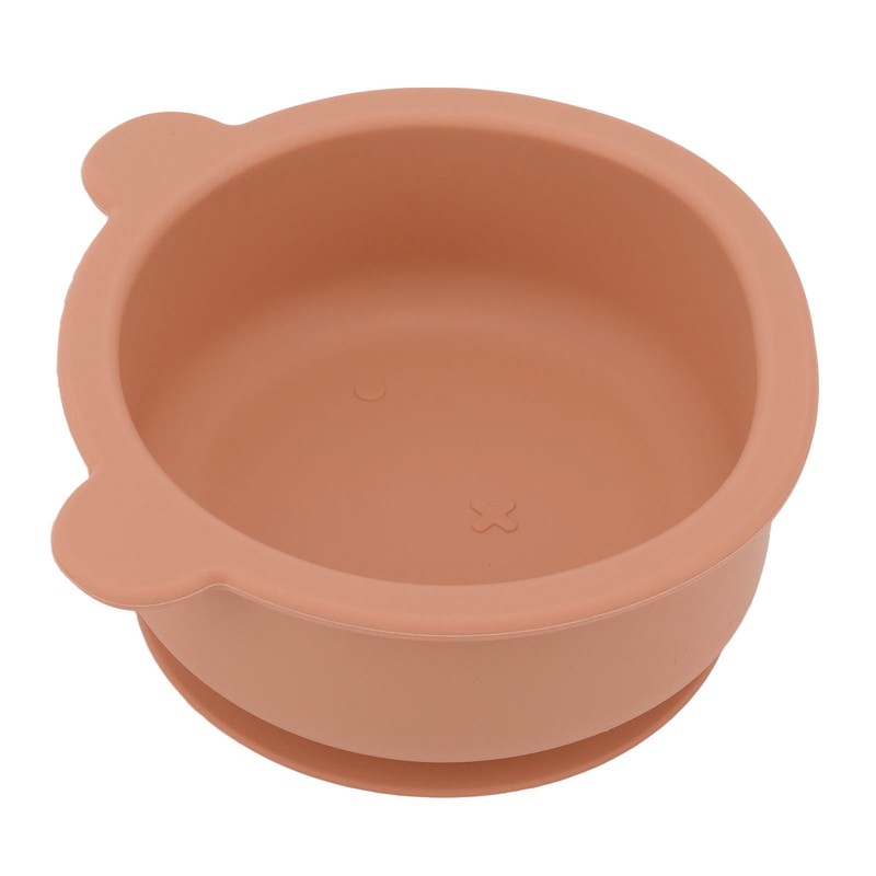 Silicone Baby Bowl Spoon Set with Bottom Suction Cup Ergonomic