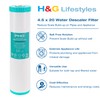H&G Lifestyles Water Descaler Cartridge,Replacement for 20 x 4.5 Whole