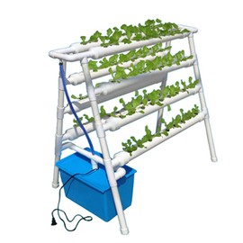 TIRUSS Hydroponic Grow Kit 72 Sites 8 Pipe NFT PVC Hydroponic Pipe Home Balcony Garden Grow Kit Hydroponic Soilless Plant Growing Systems Vegetable Planting Grow Kit (72Site 8Pipe)