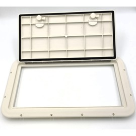 DPI Marine 13" x 23" Flush Series Access Hatch in Marine White (Off White) - DPF1323MW (Made in USA)