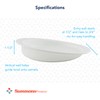 Sammons Preston Hi-Lo Scoop Plate, 9" Scooped Dish with Wall,