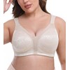 HACI Minimizer Bra for Women Support Plus Size Non Padded(Toffee,40DDD)
