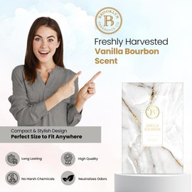 Brooklyn Fragrance Co- Marble - Vanilla Bourbon – Home Fragrance Aromatic Sachets: Premium Long-Lasting Aroma, for Drawers Dressers Closets Car Kitchen,