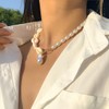 Shell Necklace Summer Turtle Beach Necklaces for Women Pearl Shell