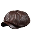 [LTG] 7987327 Genuine Leather Newsboy Hunting Hat, Men's Cap, Ashitano
