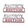 SHITBOX Edition Emblem Sticker Car Badge Replacement for RAM GMC