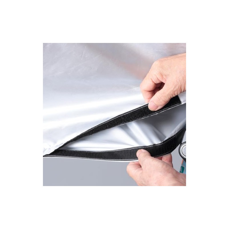Kawadomi Seisakusho Bicycle Cycle Cover, Half Long, KW-373SL Silver