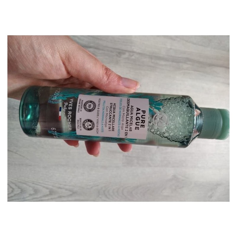 Agua Micelar Desmaquillante 2 En 1 pure algue