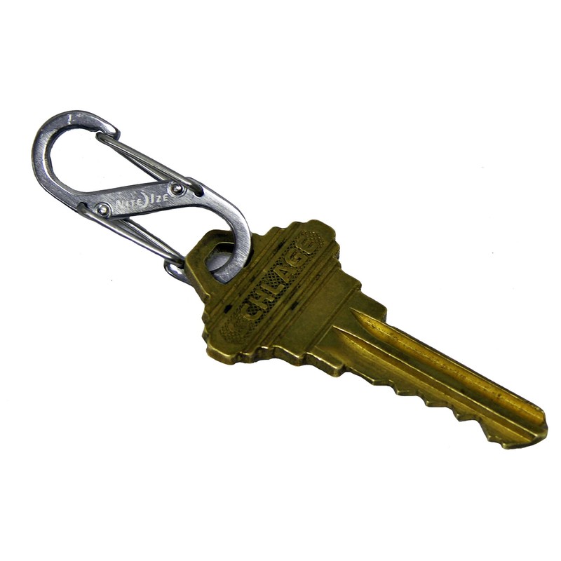 Nite Ize Size-0.5 S-Biner Dual Spring Gate Carabiner, Stainless, 2-Pack