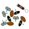 Brown Reflective Tacks (100 Pack) Trail Marking Tacks, Glow Tacks,