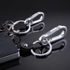 aoozleny 4pcs Keychain Clip Key Ring, Metal Carabiner Clips Keyring