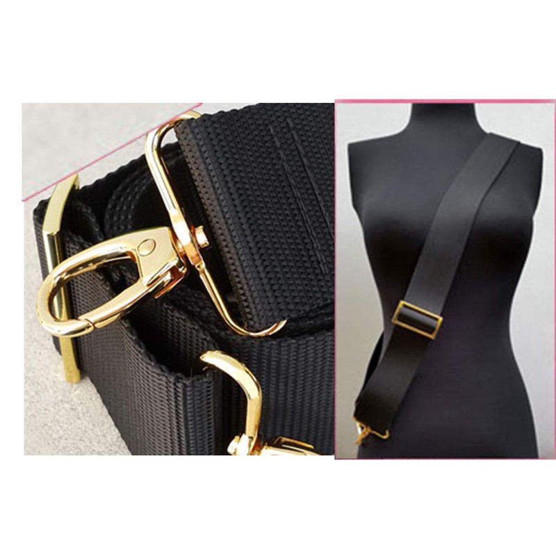 trimmen Shop 32mm Bag Hook Gold Buckle Swivel Metal Slide