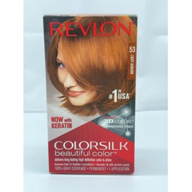 REVLON COLORSILK SALON QUALITY PERMANENT HAIR COLOR #53 AUBURN - N20311A
