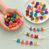 LILALILAC 180Pcs Chunky Letter Beads for Bracelet Making