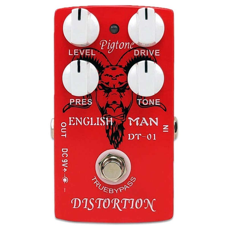pigtone Pedal de efectos de guitarra PP-24 Classic Distortion analógico