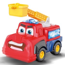 Fire Truck Toy for Toddlers 18M+: Light & Sound Rescue Vehicle—Non-Toxic Durable Plastic Kids Play Car—Indoor/Outdoor Play Toddler Gift